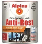 Metallschutz-lack Anti-rost 750 Ml Rot Gl&auml;nzend Metallack Schutzlack - Alpina