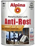 Metallschutz-lack Anti-rost 2,5 L Hellgrau Gl&auml;nzend Metallack Schutzlack - Alpina