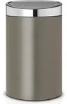Brabantia Touch Bin, M&uuml;lleimer, Abfalleimer, Abfallbeh&auml;lter, Platinum, Deckel In
