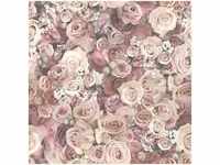 A.s.creations - Rosen Tapete in Rosa | Vintage Blumentapete im Shabby Chic ideal für