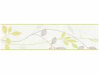 Vlies Tapetenbordüre mit Blätter Design Moderne Tapeten Bordüre mit Blumen