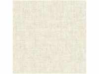 Helle Tapete in Textiloptik Vlies Leinentapete in Weiß Grau ideal für Büro und
