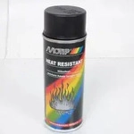 Motip-lackspray F&uuml;r Autos, Mattschwarz, 800 &deg;c / 400 Ml / M04031,