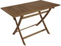 Klapptisch Tobago 70x120cm Rechteckig, Akazie Ge&ouml;lt