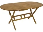 Degamo - Klapptisch 85x160cm Oval, Akazie Ge&ouml;lt