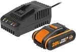 Worx Wa3601 Powershare Akku Mit Ladeger&auml;t Set 20v