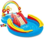 Aufblasbarer Pool Rainbow Ring Play Center 297x193x135cm 57453np Intex
