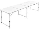 Campingtisch Zusammenklappbar H&ouml;henverstellbar Aluminium 240 X 60 Cm Vidaxl