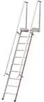 Matis&egrave;re - Industrietreppe 12 Stufen - Standh&ouml;he 2.77m - Stufenbreite 500mm -