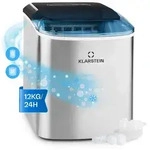 Klarstein - On-the-rocks Eismaschine Led 12kg Je 24h 2.1l Edelstahl Schwarz