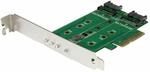 Startech.com 3 Port M.2 Ssd (ngff) Adapterkarte - 1x Pcie (nvme) M.2, 2x Sata Iii M.2