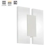 Led Wandleuchte Metrass 2 Nickel-matt 20 X 17 Cm Warmwei&szlig; Wandleuchten - Eglo
