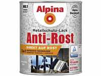 Alpina - Metallschutz-Lack Hammerschlag 750 ml silber Metallack Schutzlack