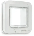Sureflap Mikrochip Cat Door Haustierklappe Wei&szlig; 1 St.
