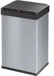 Hailo - Abfalleimer Big-box Swing L 35l Stahlblech Silber 1 Sortierfach