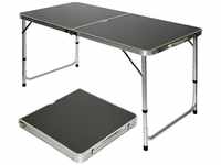 Campingtisch ca.120x60cm Klapptisch Koffertisch Falttisch Hocker Aluminium Tisch -