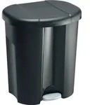 Rotho - Tretabfallsammler Trio 1x10/2x15l B420xh585mm Ku.schwarz