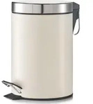 Zeller M&uuml;lleimer Creme 3 Liter Mit Pedal Edelstahl