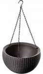 H&auml;ngender Blumentopf 35 Cm, Braun - Keter