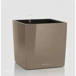 Lechuza - Pflanzgef&auml;&szlig;e Cube Premium 40 Taupe Hochgl&auml;nzend All-in-one