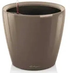 Lechuza&reg; Pflanzgef&auml;&szlig;e Classico Premium Ls 28 Taupe Hochgl&auml;nzend All-in-one