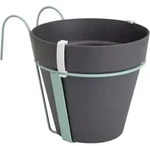 Elho - Pflanztopf Loft Urban Mit Balkonhalter &Oslash; 20 X 20 Cm Anthrazit Blument&ouml;pfe &