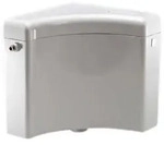 Sanit - Ecksp&uuml;lkasten 927 91902010000 Mit Eckventil, Weiss, 6-9 Liter