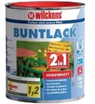 Buntlack 2in1, 750 Ml Seidenma,tiefswz. Ral9005 - Wilckens