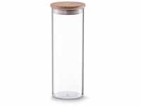 Vorratsglas, Frischhaltebehälter mit Bamboodeckel, 1.6 Liter - Zeller