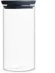 Bocal Verre Empilable 1.1l Brabantia Stockage Alimentaire Herm&eacute;tique Et Design -