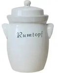 Rumtopf Aus Keramik Farbe Beige, 5,0 L