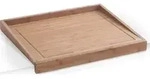 Zeller 2-in-1 Schneidebrett Aus Nat&uuml;rlichem Bambus 40x50 Cm