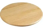 Zassenhaus Drehbrett, Gummibaumholz, Durchmesser 35 X 3,5 Cm
