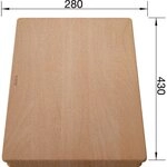 Blanco - Accessoires - Schneidebrett Subline, 280x430 Mm, Buche 514544