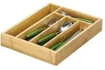 Zeller 25269 Besteckkasten, Bamboo / 34 X 26 X 5