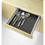 Anti Rutsch Matte Schwarz 150x50 Schrank Schubladen Zuschneidbar Einlage - Schwarz -