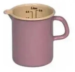 Riess-kelomat - Messbecher Emailliert 0,5 L Rosa/bunt