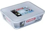 Pyrex - Rechteckige Schale 2,6 L Glas + Kunststoffabdeckung 243p000/5046