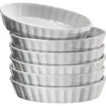 Kuchenprofi Set Von Cr&egrave;me Br&ucirc;l&eacute;e Formen Wei&szlig; 14x8,5 Cm