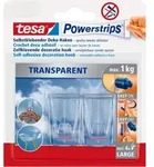 Tesa - Klebehaken F&uuml;r Transparente Oberfl&auml;chen Und Glas (1 Kg) - Durchsichtige,