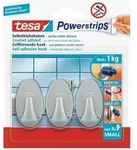 Tesa - Haken Powerstrip Small Oval, Matt-chrome Haushaltsklebeband & Klebehaken