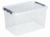 Sunware - Aufbewahrungsbox Q-Line 62L transparent 60 x 40 x 34 cm Boxen, Körbchen &