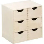 Zeller Schubladenelement, Birke, 6-er Schatulle