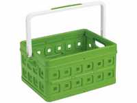 Sunware Klappbox Square 24 L grün Einkaufsbox Einkaufskorb mit Griff