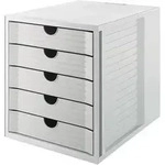 Schubladenbox Systembox Karma 5 Schubladen Din A4 Din C4 Kunststoff 80-100 % Rezyklat