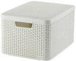 Korb Mit Deckel Curver&reg; Style2 Lid L, Creme, Mit Deckel, 45x25x33 Cm