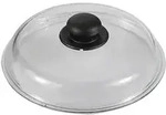 Glasdeckel Roesle Transparent 20 Cm Schwarzer Kunststoff