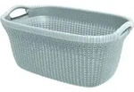 W&auml;schekorb Knit 40 L Hellblau Curver