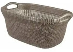 W&auml;schekorb Knit 40 L Metallic-braun Curver