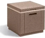 Allibert K&uuml;hlbox/beistelltisch 'ice Cube', Cappuccino